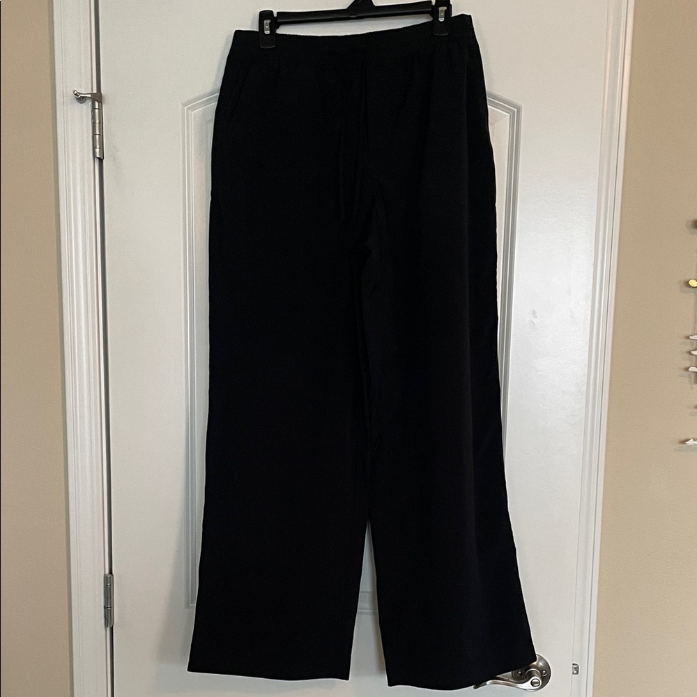 Athleta Black Wide-Leg Pants